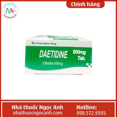 Hình ảnh hộp thuốc Daetidine 500mg Tab