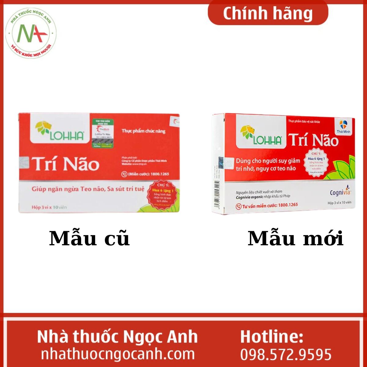 Lohha Trí Não mẫu cũ - mới