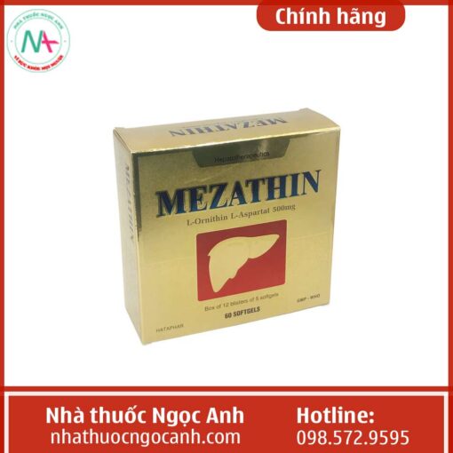 Hình ảnh mặt trên của thuốc Mezathin
