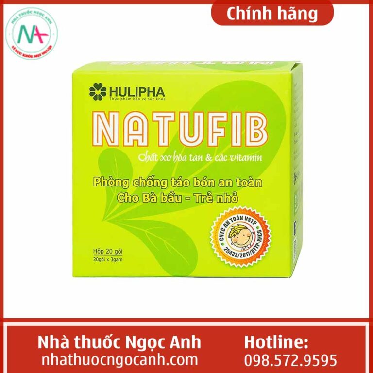 Hình ảnh hộp sản phẩm Natufib Hulipha