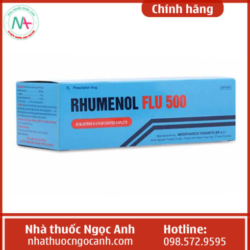Hình ảnh thuốc Rhumenol Flu 500