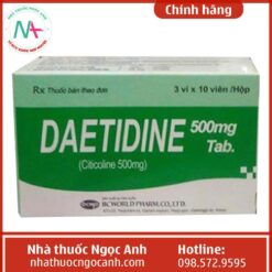 Hình ảnh thuốc Daetidine 500mg Tab mặt trước