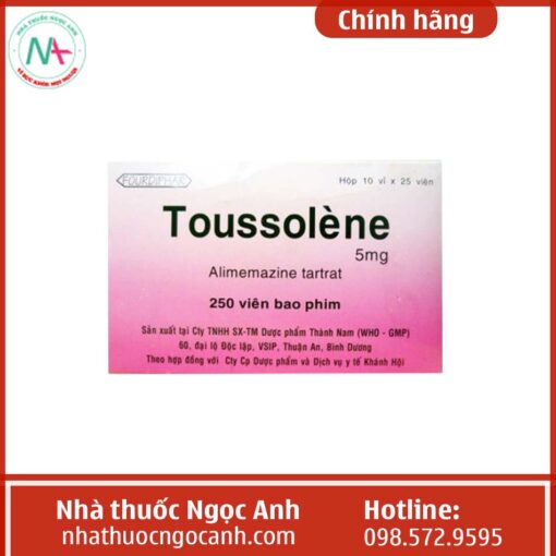 Thuốc Toussolene 5mg