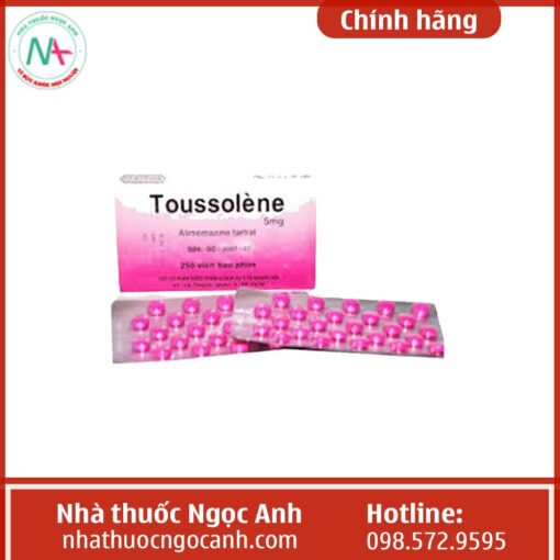 Thuốc Toussolene 5mg là gì?