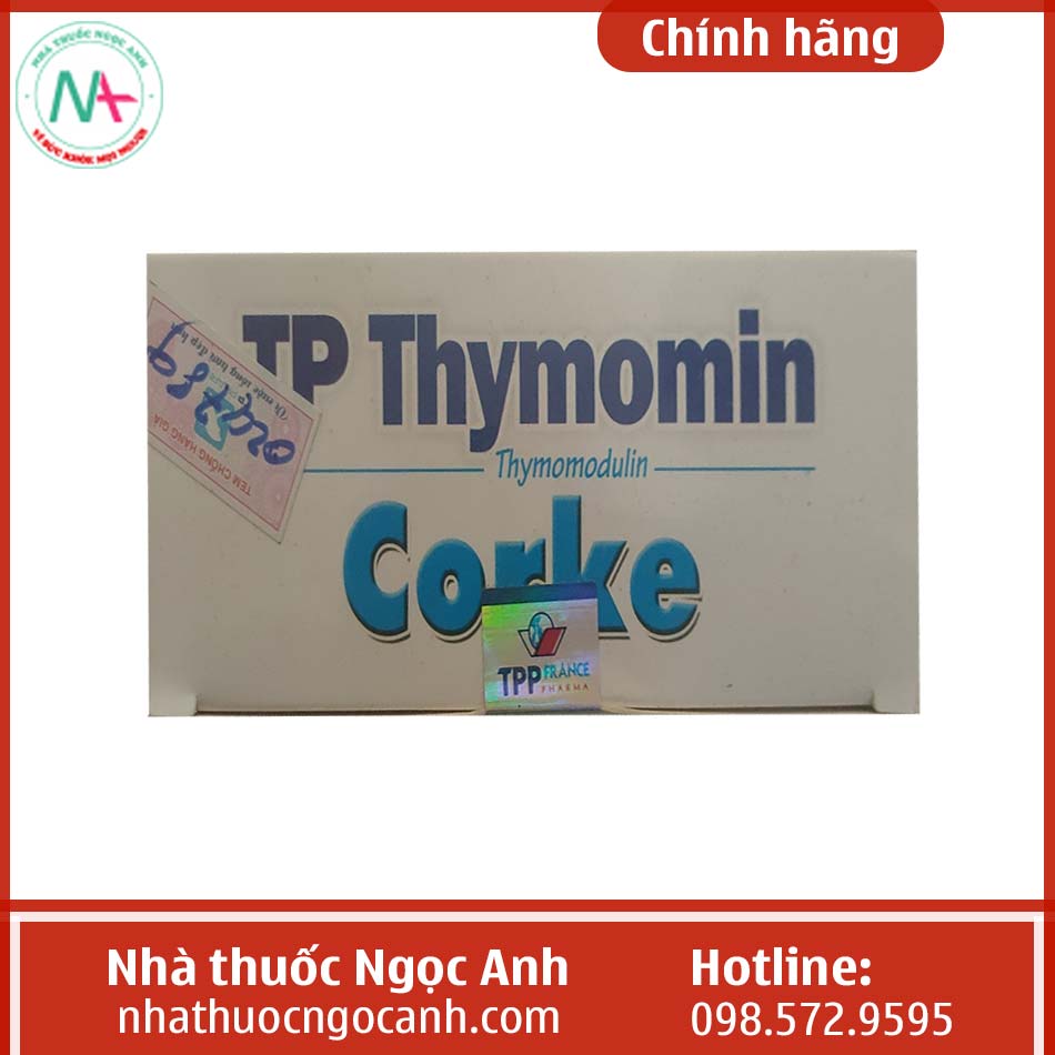 Hình ảnh mặt trên của vỏ hộp TP Thymomin