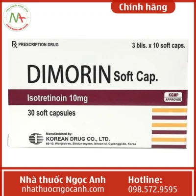 Hộp thuốc Dimorin Soft Cap