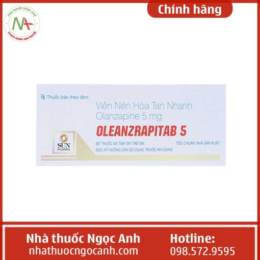 Hình ảnh mặt hộp thuốc Oleanzrapitab-5mg