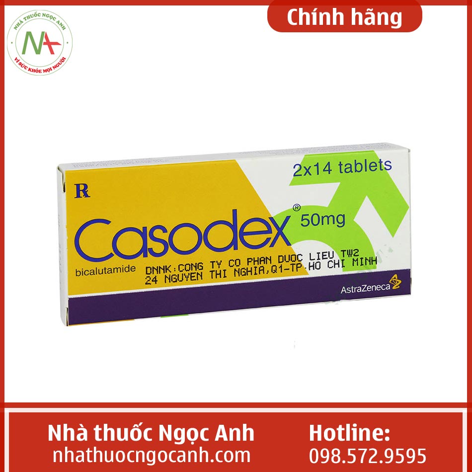 Hình ảnh của hộp thuốc Casodex