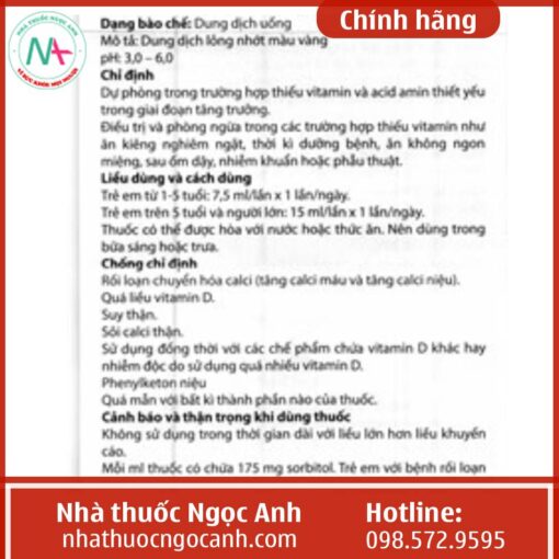 Thuốc Duchat 7,5ml có tác dụng gì?