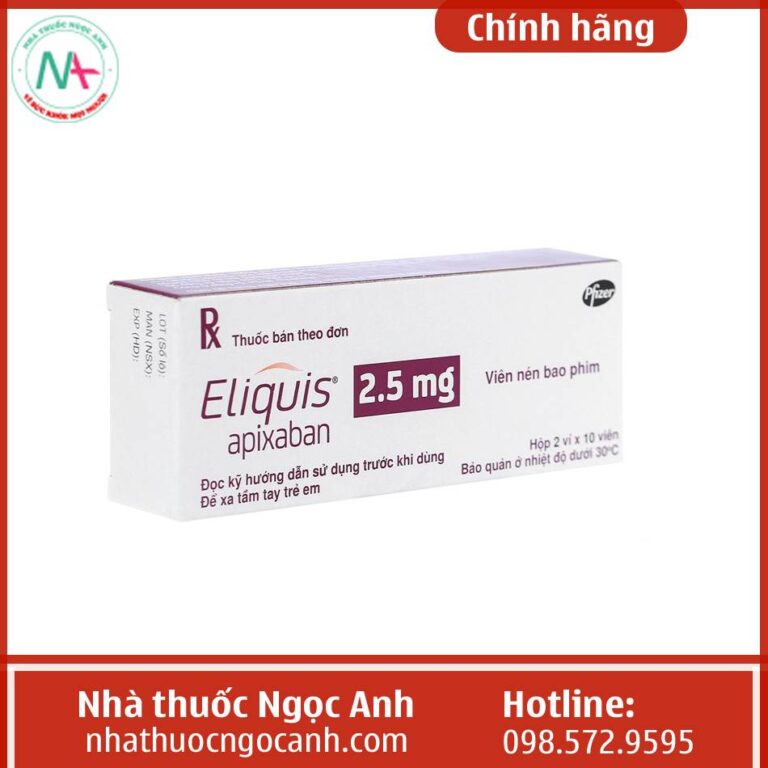 Thuốc Elequis 2.5mg có tác dụng gì?