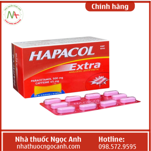 thuốc hapacol extra 500 paracetamol