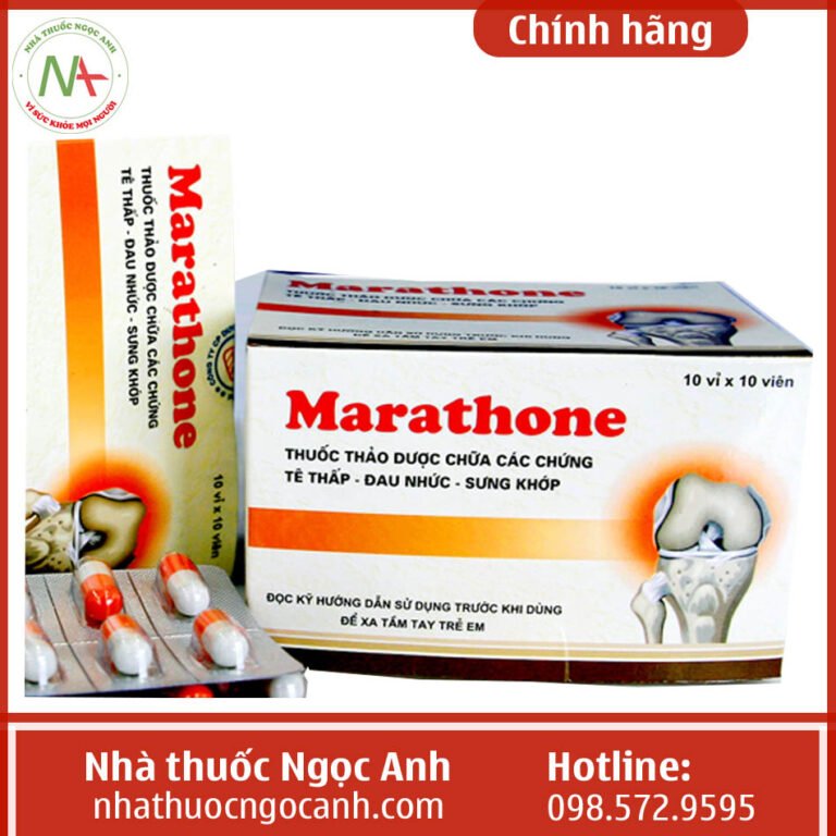 Hộp và vỉ thuốc Marathone