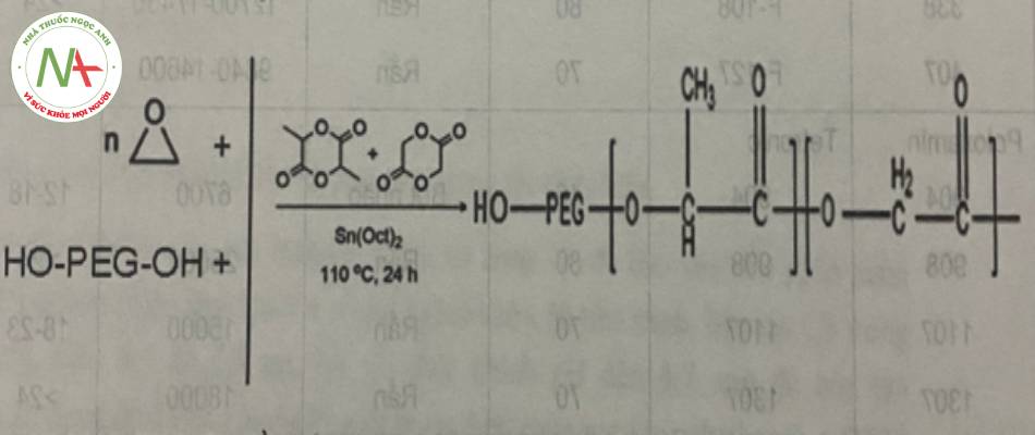 Hình 10. Sơ đồ phản ứng polyme hóa tạo phức hợp PLGA-PEG