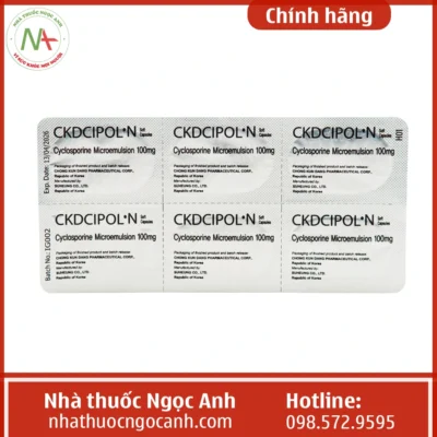 Hình ảnh hộp thuốc CKDCipol-N 100mg