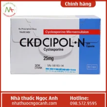 Hình ảnh hộp thuốc CKDCipol-N 25mg