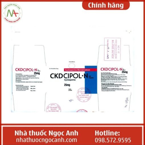 CKDCIPOL-N 25MG công dụng