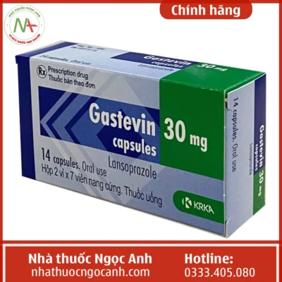 Hộp thuốc Gastevin capsules 30mg