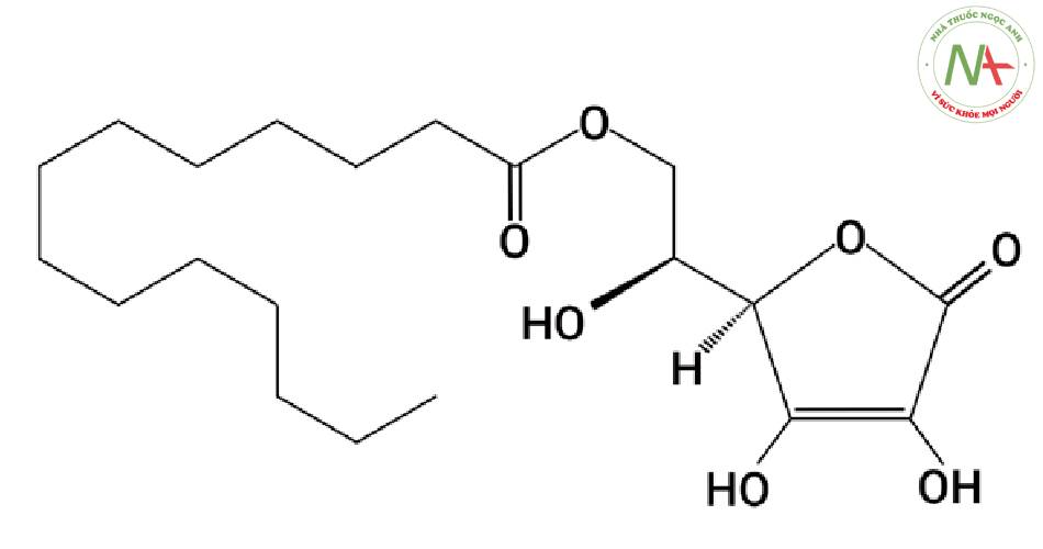 Cấu trúc ascorbyl 6-palmitate (AA-Pal).
