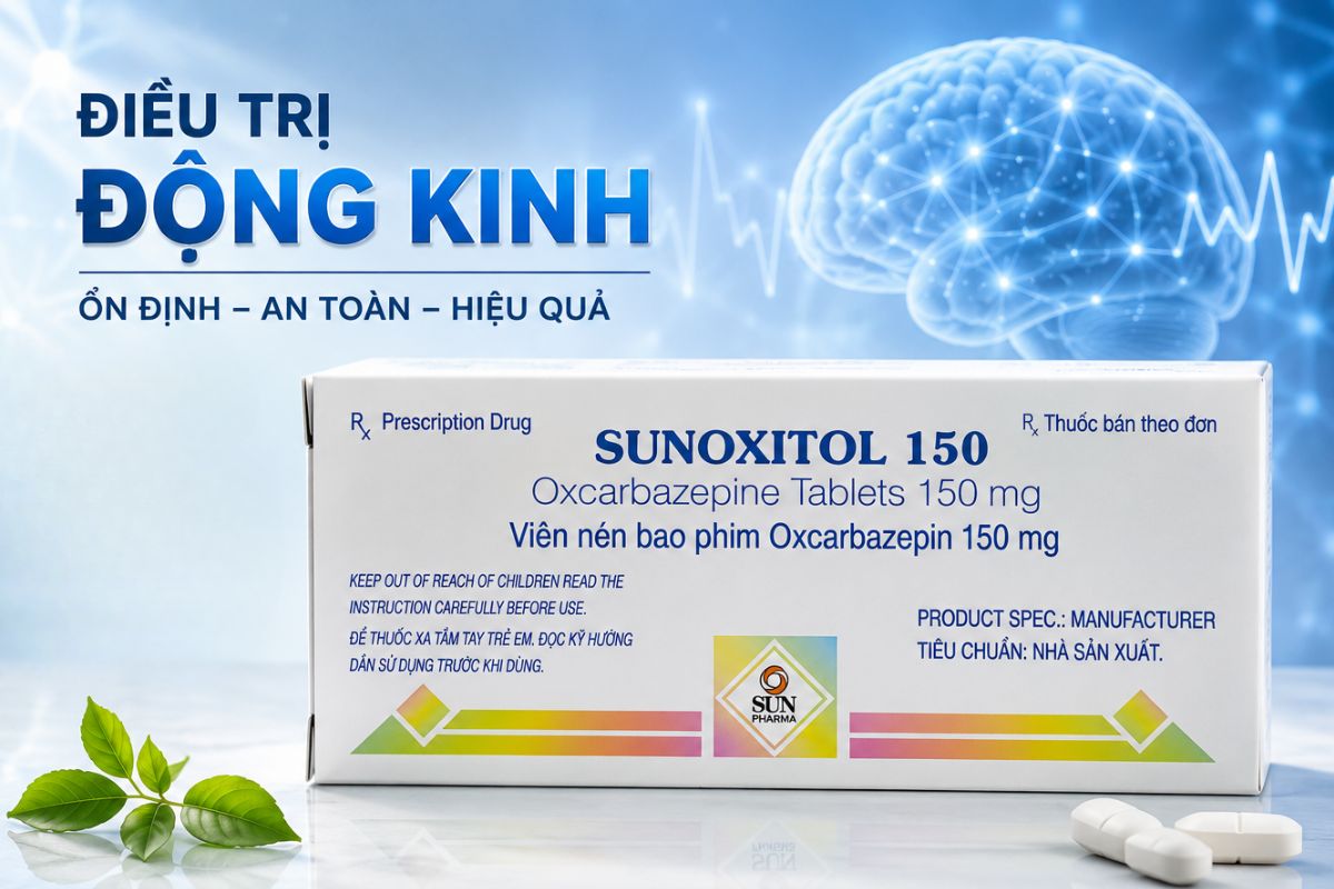 Sunoxitol 150 mg 13 Thuốc Sunoxitol 150 mg điều trị động kinh