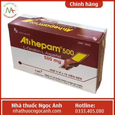 Hộp thuốc Atihepam 500