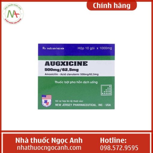 Thuốc Augxicine 500Mg/62.5Mg