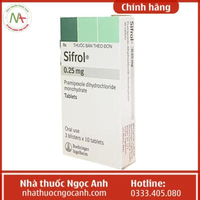 Hộp thuốc Sifrol 0.25mg