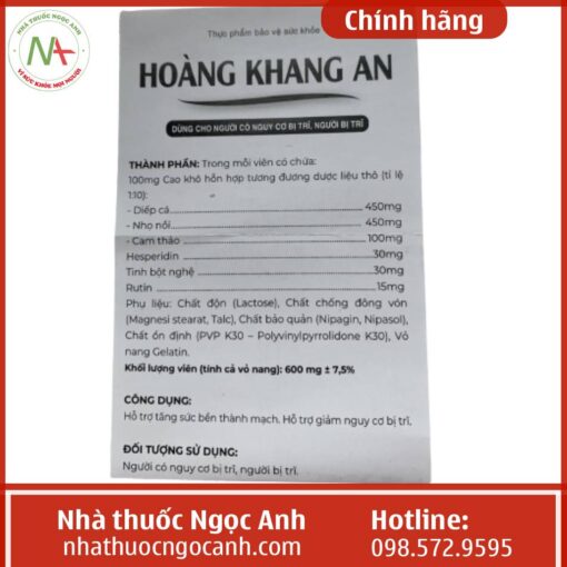 HDSD Hoàng Khang An