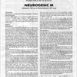 Hướng dẫn sử dụng thuốc Neurogesic-M