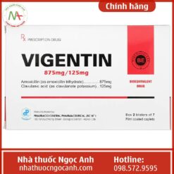 thuốc Vigentin 875mg/125mg giá