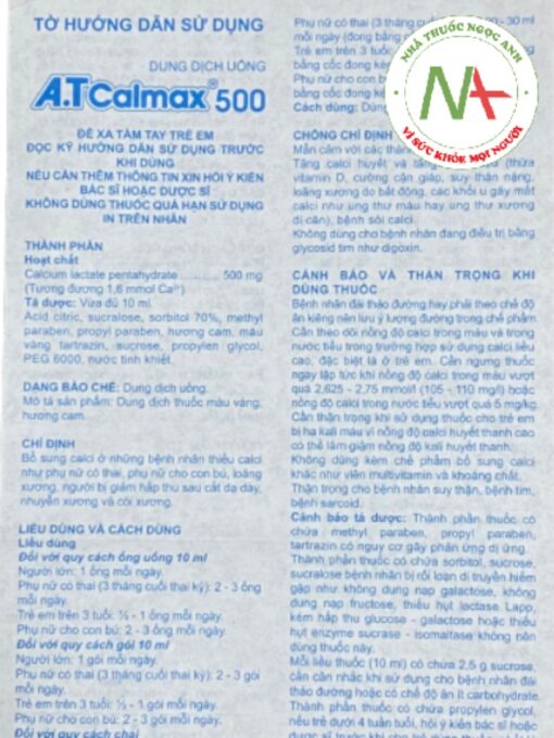 A.T Calmax 500