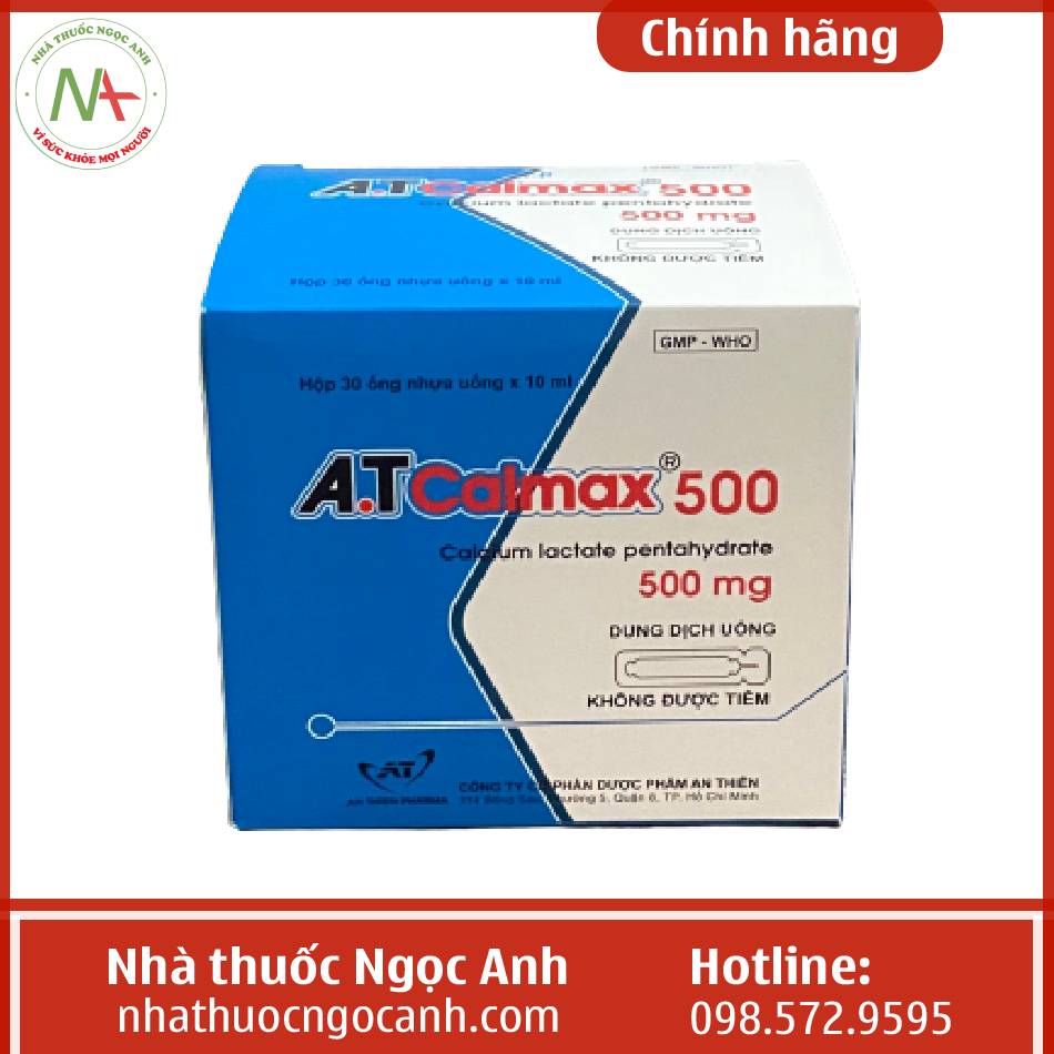 Tác dụng của thuốc A.T Calmax 500 là gì?
