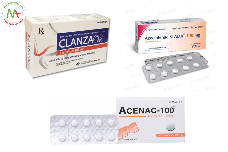 Dạng bào chế của Aceclofenac