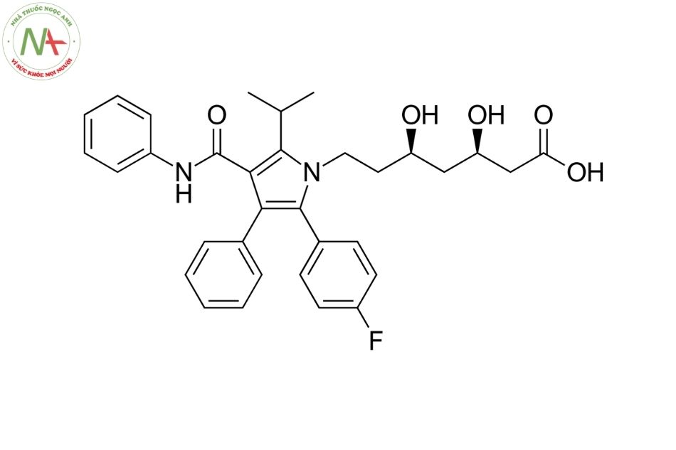 Cấu trúc phân tử Atorvastatin