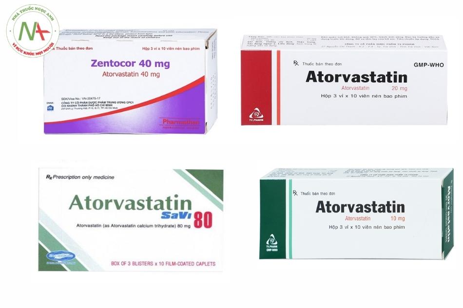 Một số dạng bào chế của Atorvastatin