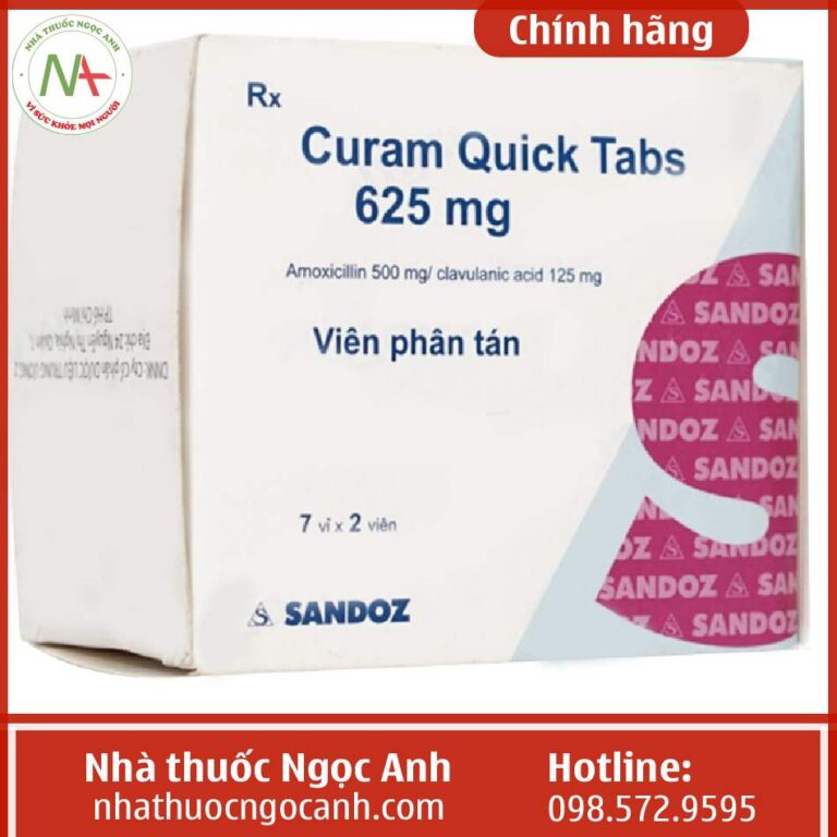 Công dụng Curam Quicktabs 625mg