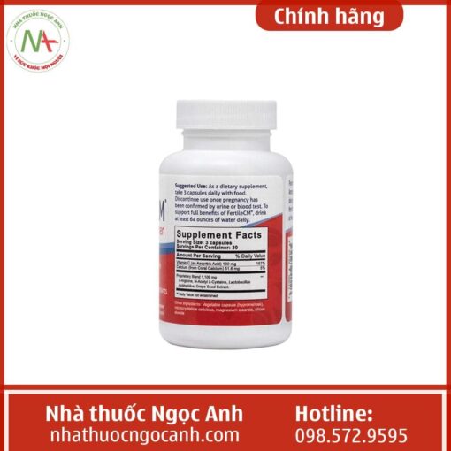 Thuốc FertileCM For Women có tác dụng gì, giá bao nhiêu, mua ở đâu?