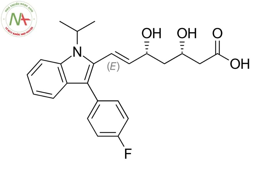 Cấu trúc phân tử Fluvastatin