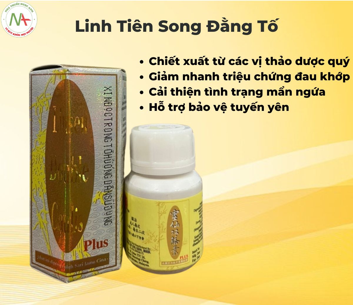 Linh Tiên Song Đằng Tố hỗ trợ giảm đau xương khớp