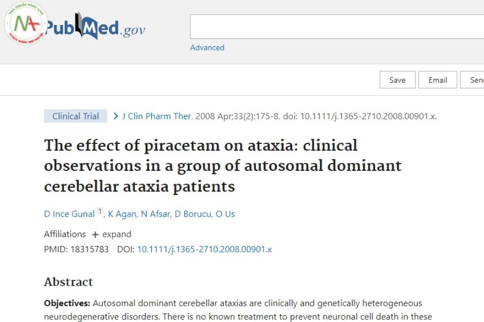 The effect of piracetam on ataxia: clinical observations in a group of autosomal dominant cerebellar ataxia patients
