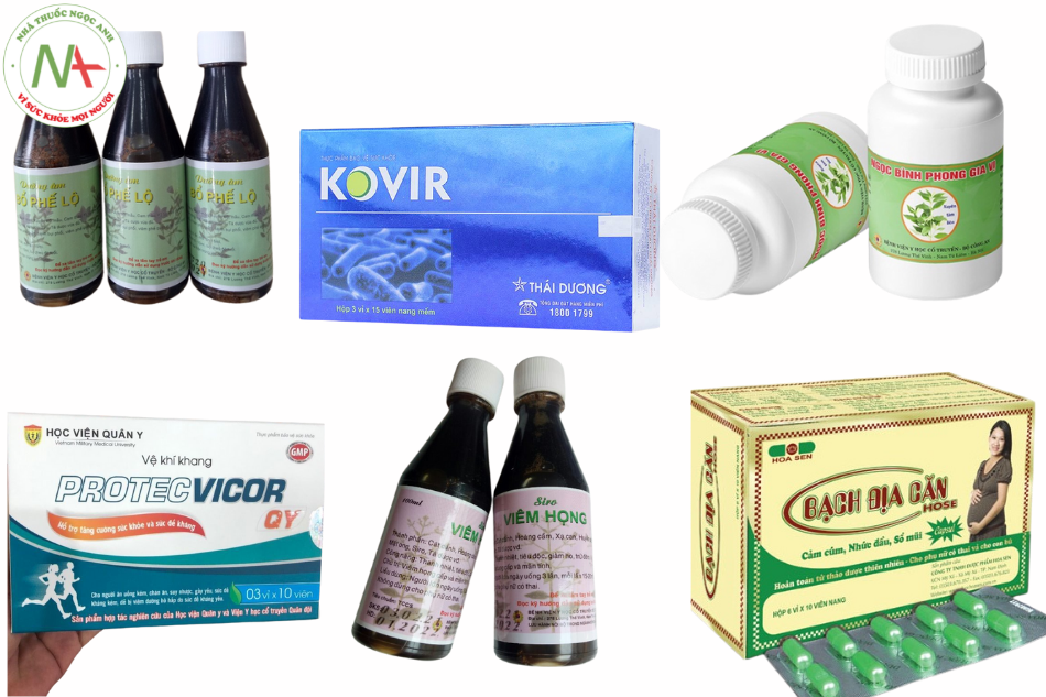 Một số sản phẩm y học cổ truyền được sử dụng trong hỗ trợ và điều trị Covid-19