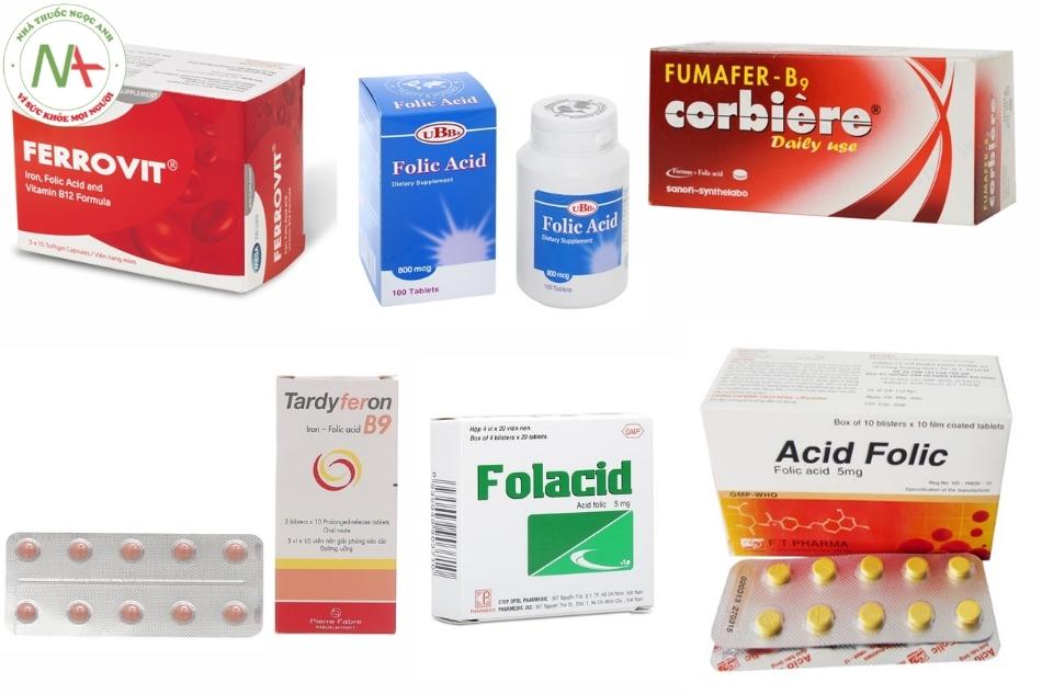 Dạng thuốc và hàm lượng: của Acid folic