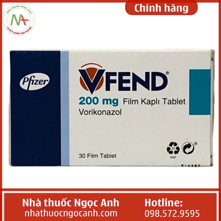 Hộp thuốc Vfend 200mg