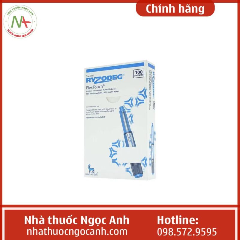 Thuốc Ryzodeg FlexTouch 100U/ml cách dùng, giá bao nhiêu, mua ở đâu