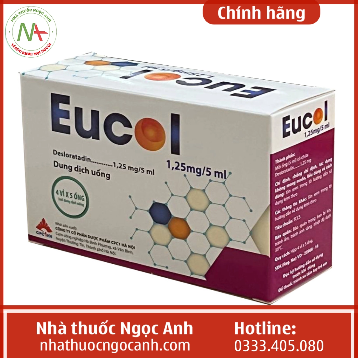 Eucol 1,25mg/5ml