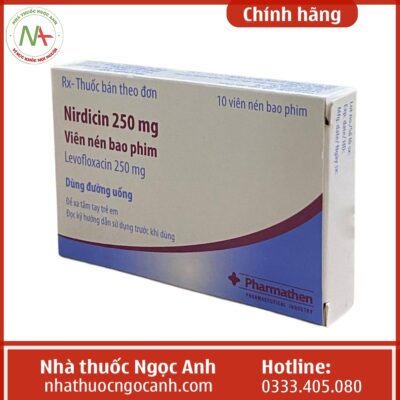 Hộp thuốc Nirdicin 250mg