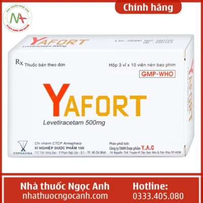 Hộp thuốc Yafort 500mg