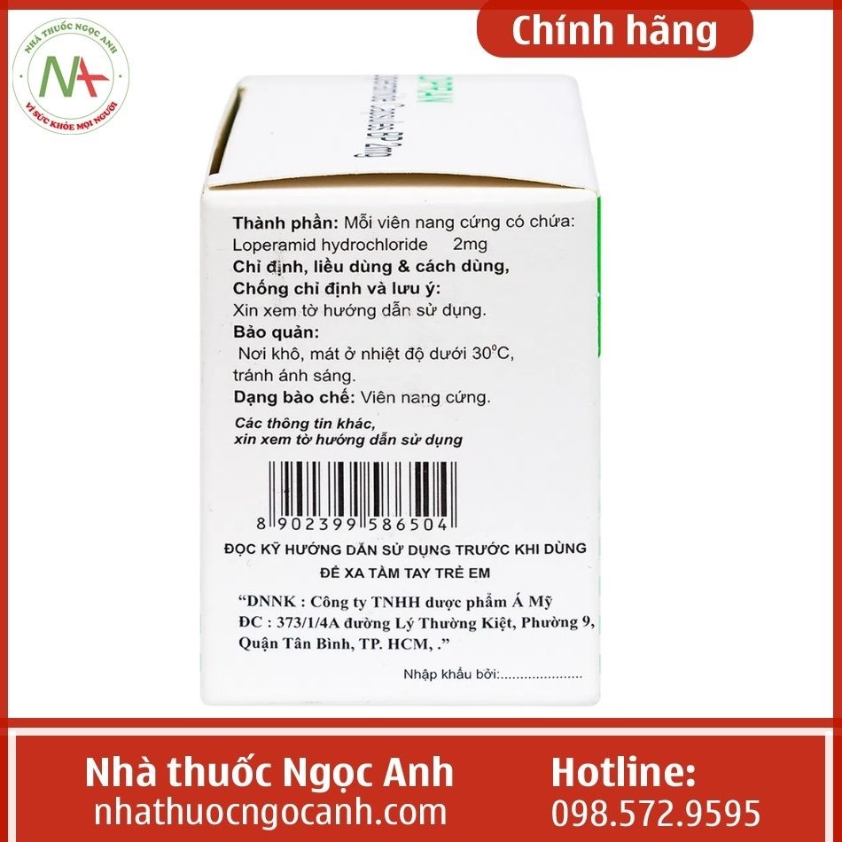 Thông tin hộp thuốc đã dịch