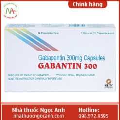 Cách dùng Gabantin 300mg Sun Pharma