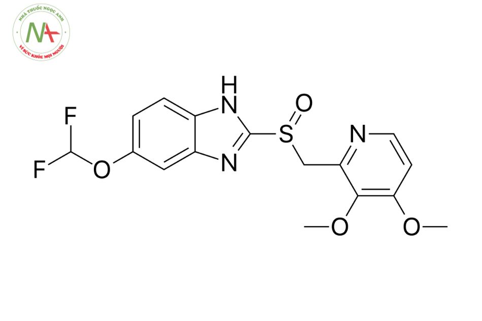 Cấu trúc phân tử của Pantoprazol