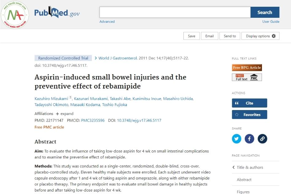Aspirin-induced small bowel injuries and the preventive effect of rebamipide